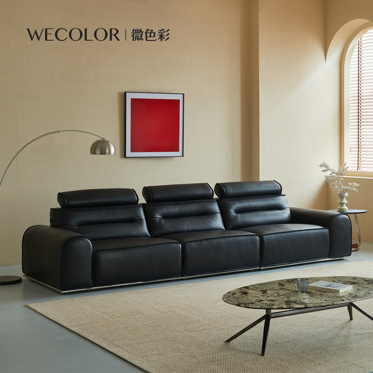 Top-Grain Leather Sofa JUJLSJ Big