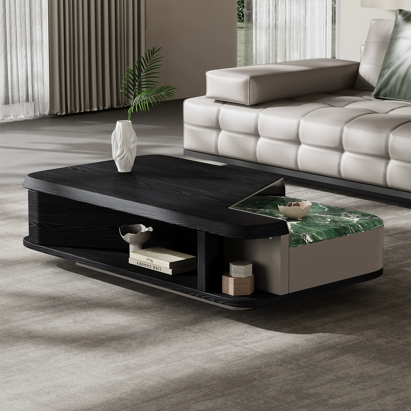 Prada Green Luxury Stone Coffee Table JUBY008
