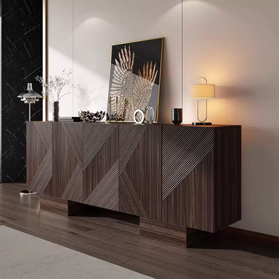 Architectural Wood Storage Sideboard