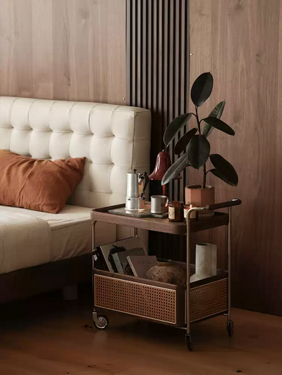 Side Table Bamboo Weaving JUMX1046