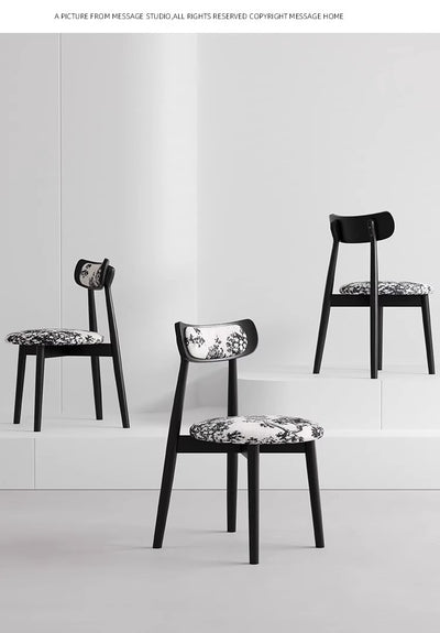 Art-Print Upholstered Dining Chair