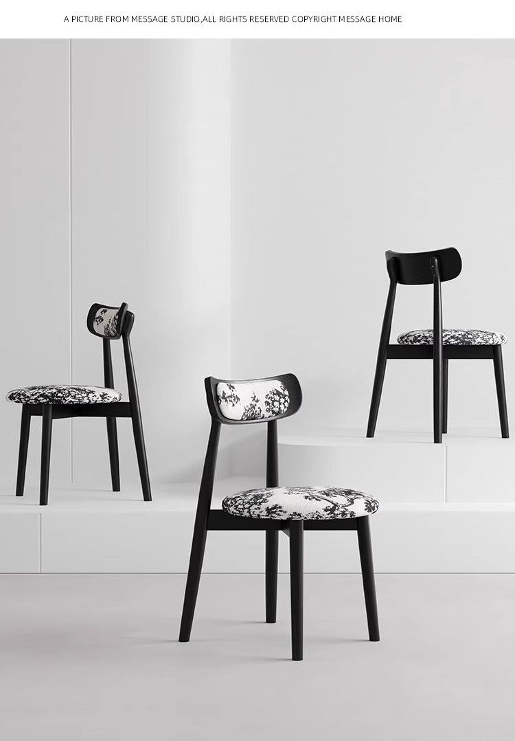 Art-Print Upholstered Dining Chair