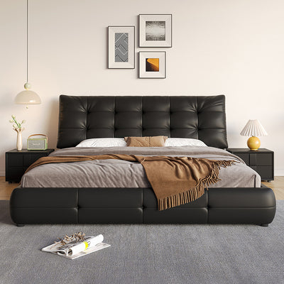 Top-Grain Leather Bed JUXL981