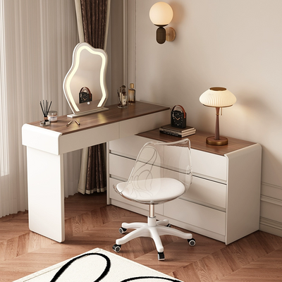 Minimalist White Solid-Wood Vanity Table