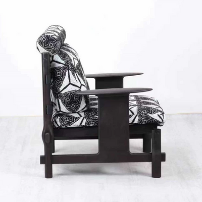 Black & White Geometric Armchair