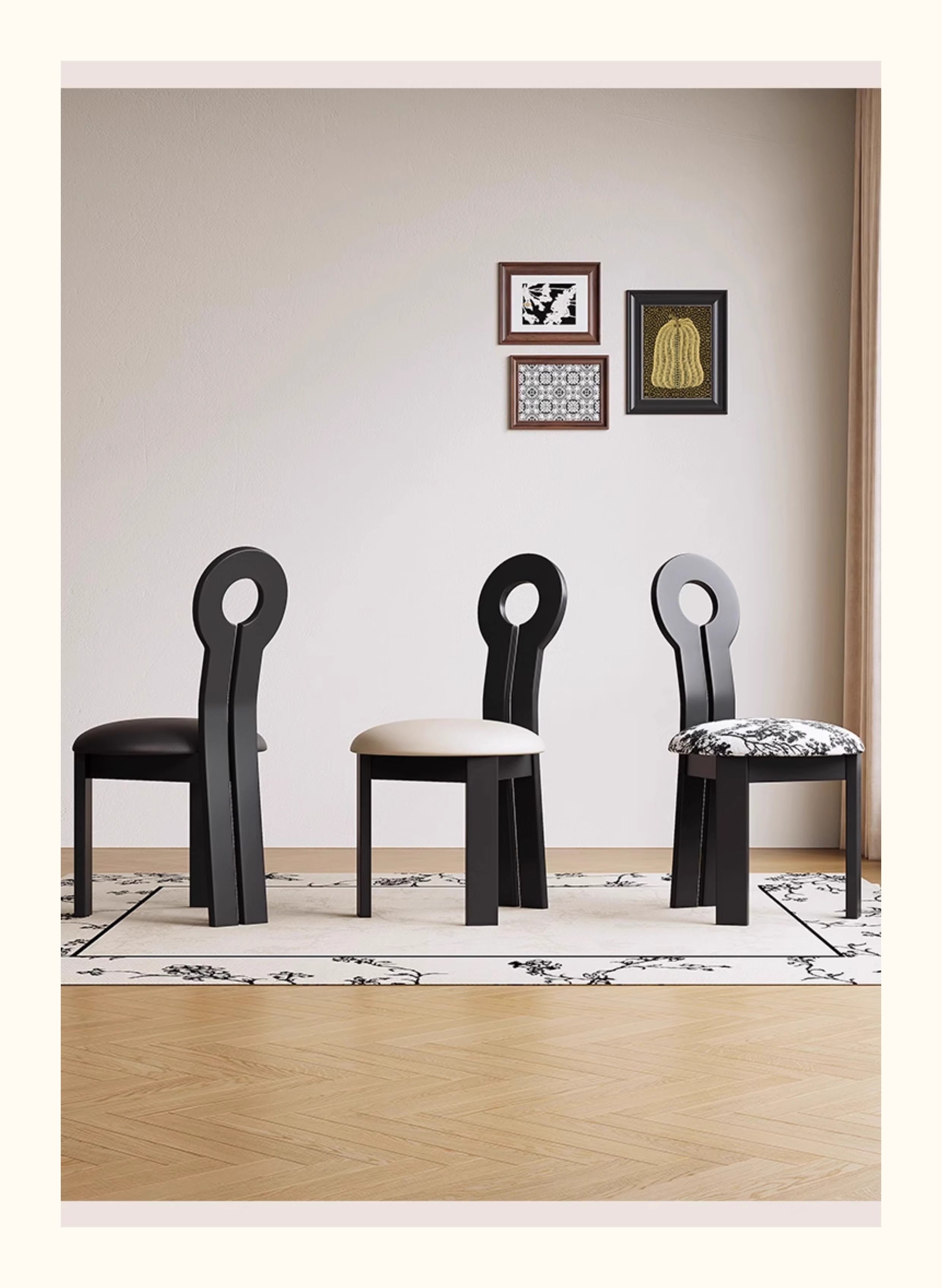 Cut-Out Back Dining Chair