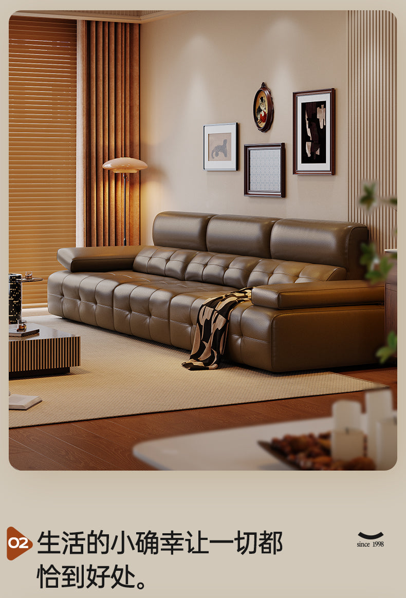 Leather Upholstered Sofa JUDS1155