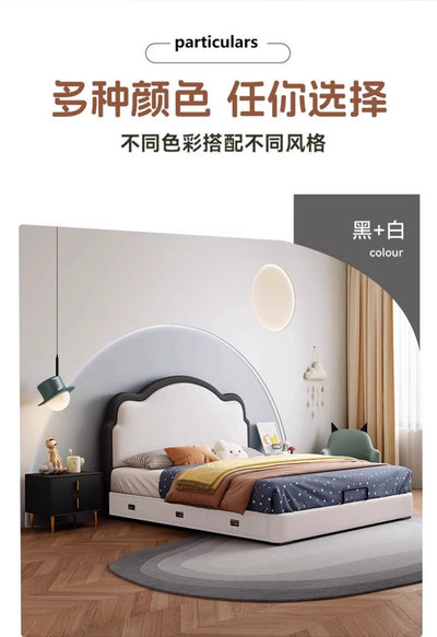Faux Leather Kid's Bed JUXL116