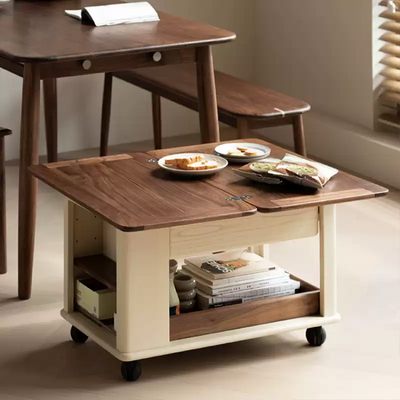 Scandinavian Foldable Removable Wood Coffee Table