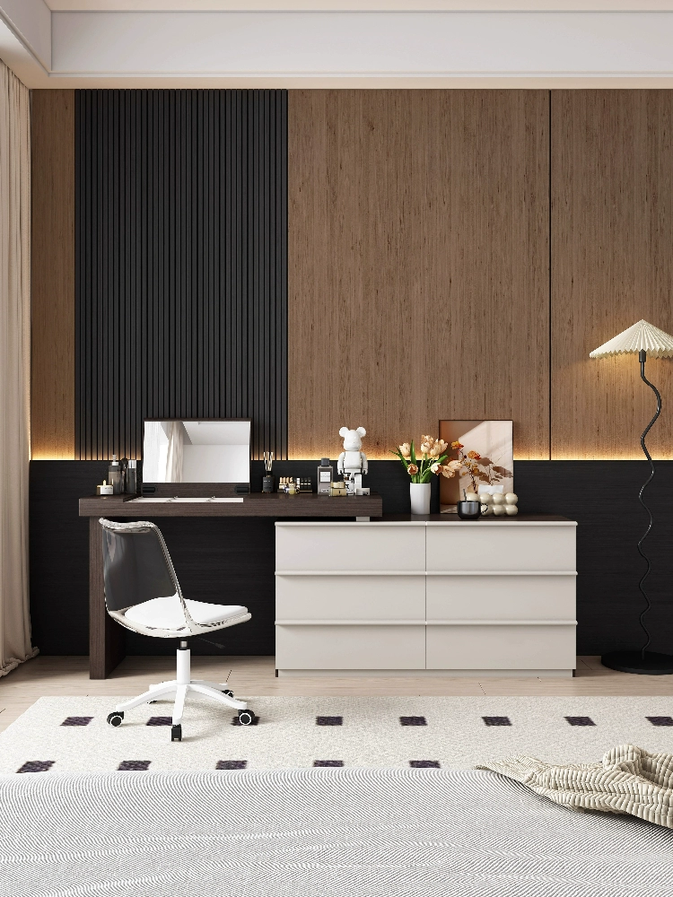 Modern Wide Storage Vanity Table