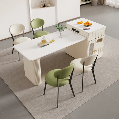 Matte Pure White Island Counter JUJCY24