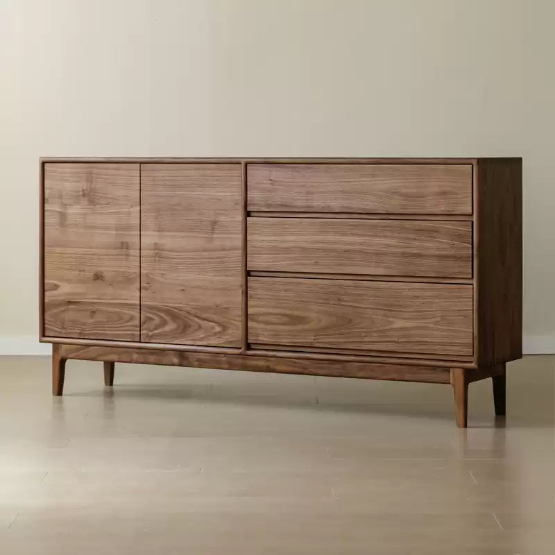 Retro-Inspired Wooden Sideboard