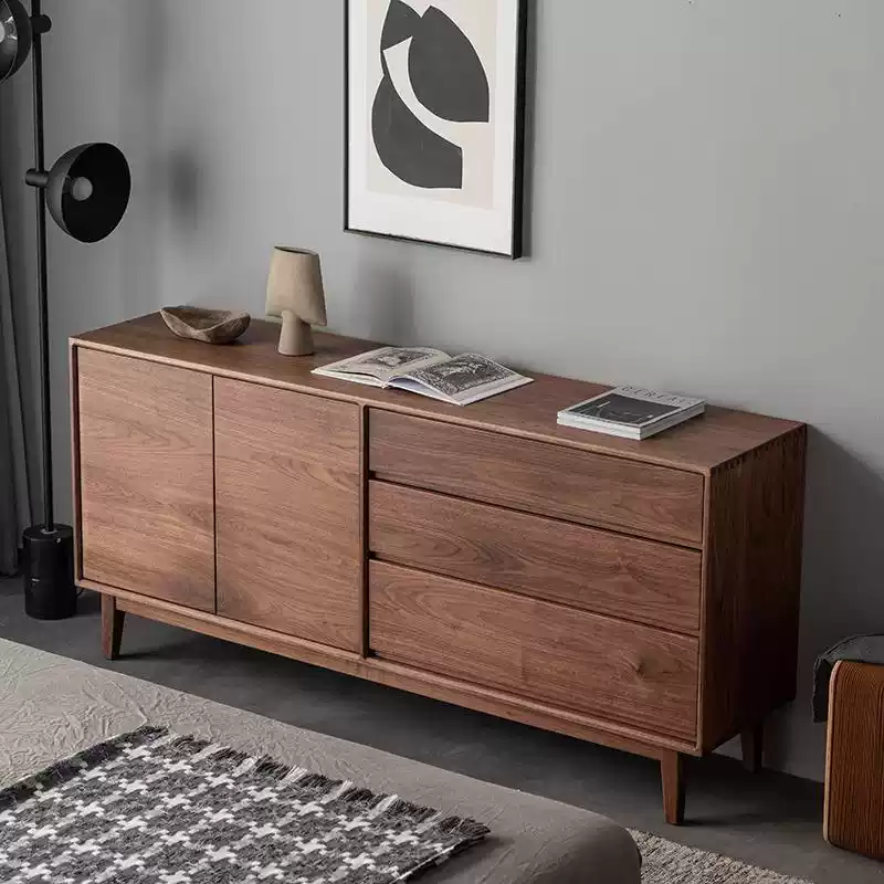 Retro-Inspired Wooden Sideboard