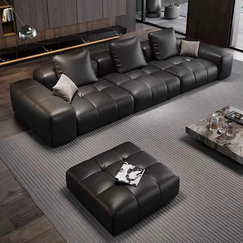 Top-Grain Leather Sofa jujlsj