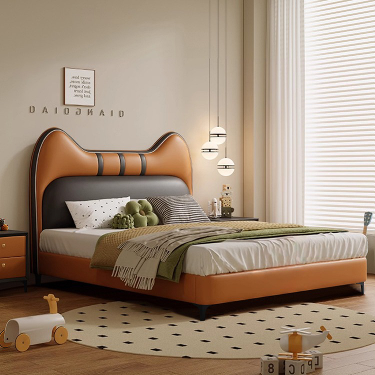Faux Leather Kid's Bed JUXL103