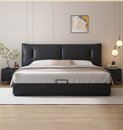 Top-Grain Leather Bed JUJM843