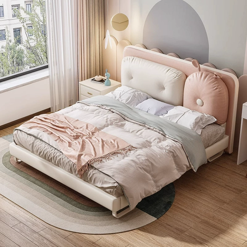 Faux Leather Kid's Bed JUXL118
