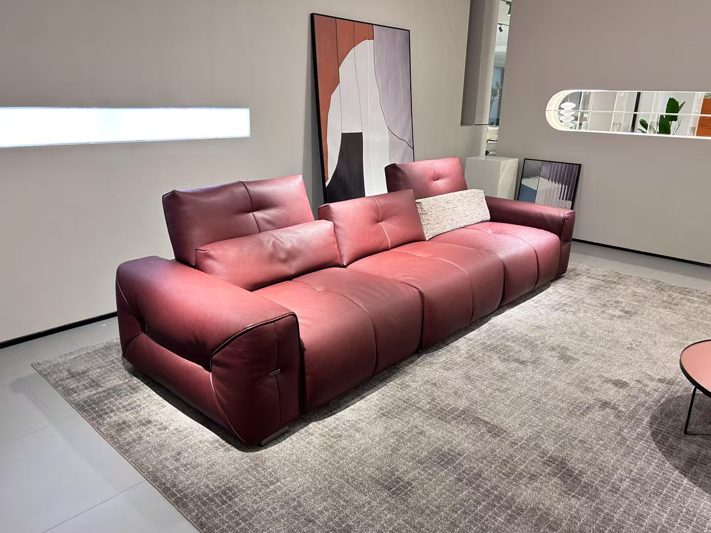 Top-Grain Leather Sofa JUMJ3006