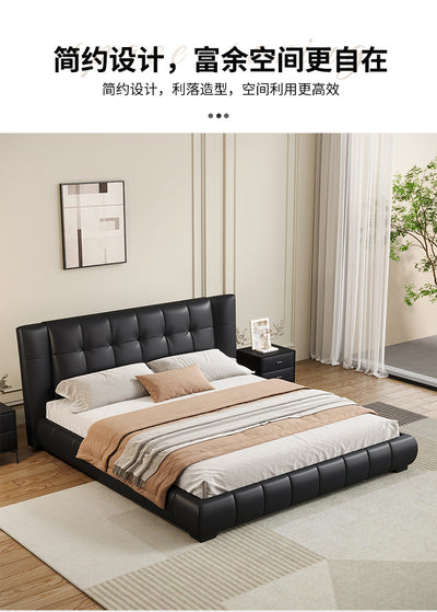 Top-Grain Leather Bed JUJM2059