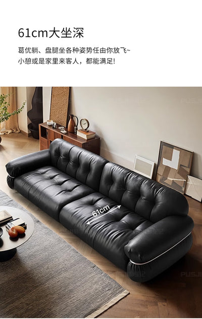 Top-Grain Leather Sofa JULX841