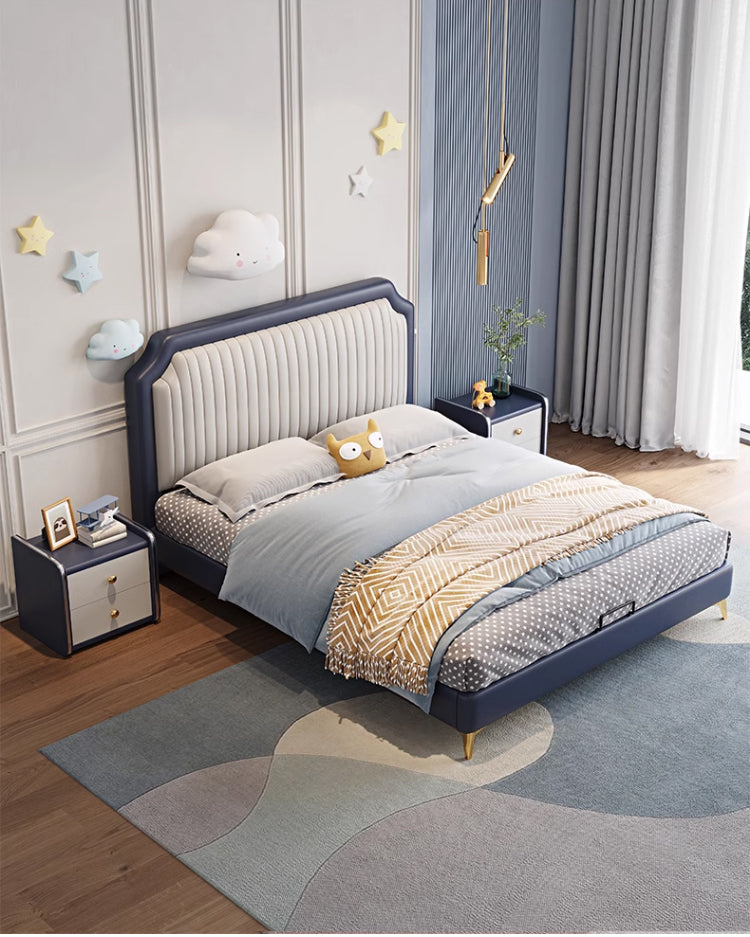 Faux Leather Kid's Bed JUXL801