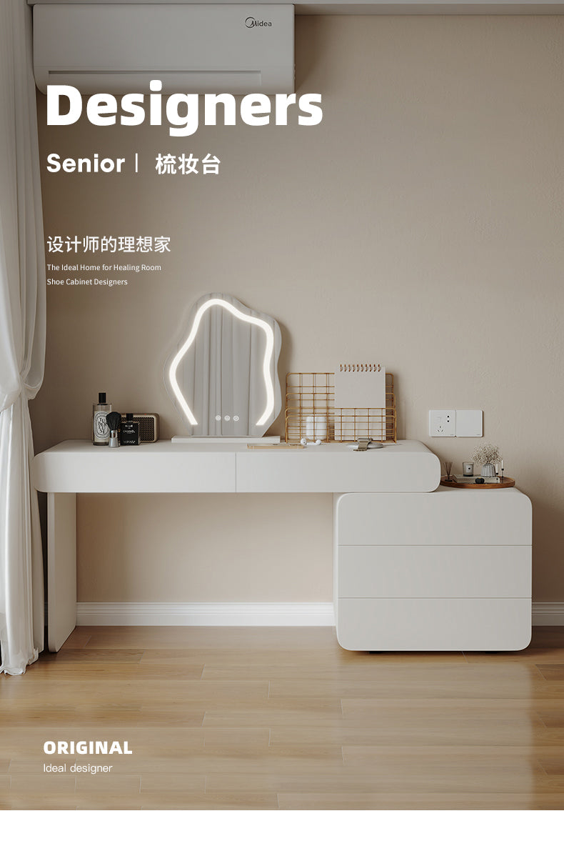 Matte White Vanity Table