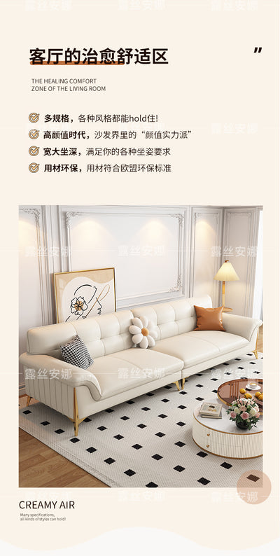 Top-Grain Leather Sofa JULX45