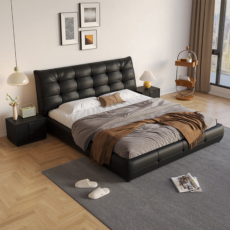 Top-Grain Leather Bed JUXL981
