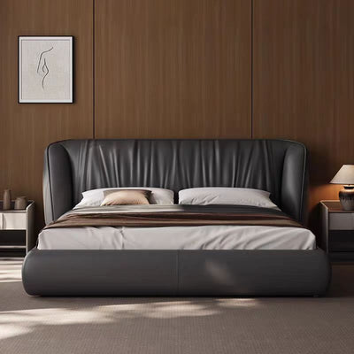 Top-Grain Leather Bed JUXL9936