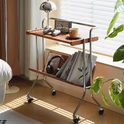 MDFWalnut veneer Side Table JUMX1023