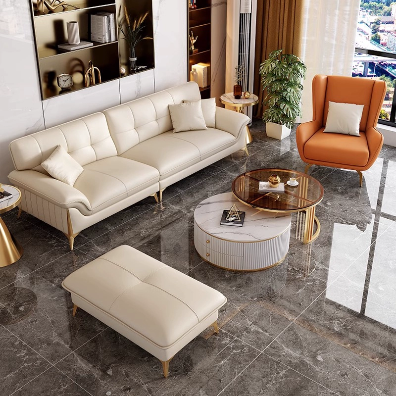 Top-Grain Leather Sofa JULX45