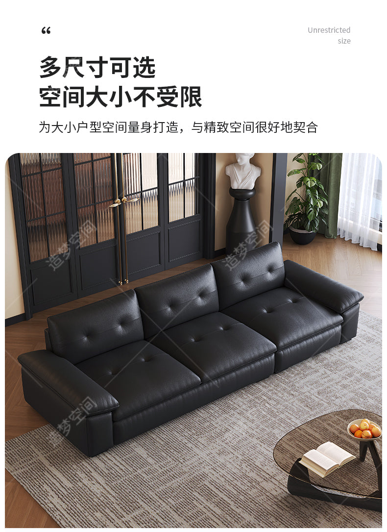 Top-Grain Leather Sofa JUJLSJ722