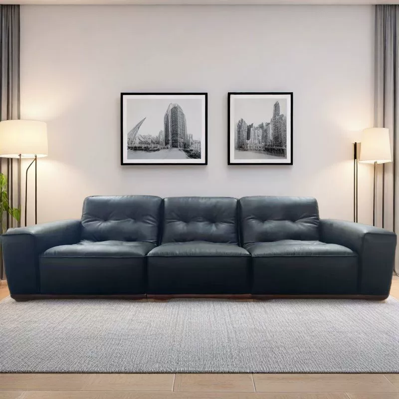 Top-Grain Leather Sofa JUDM643A