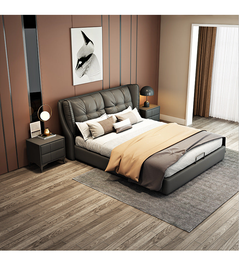 Faux Leather Bed JUXYJ10803
