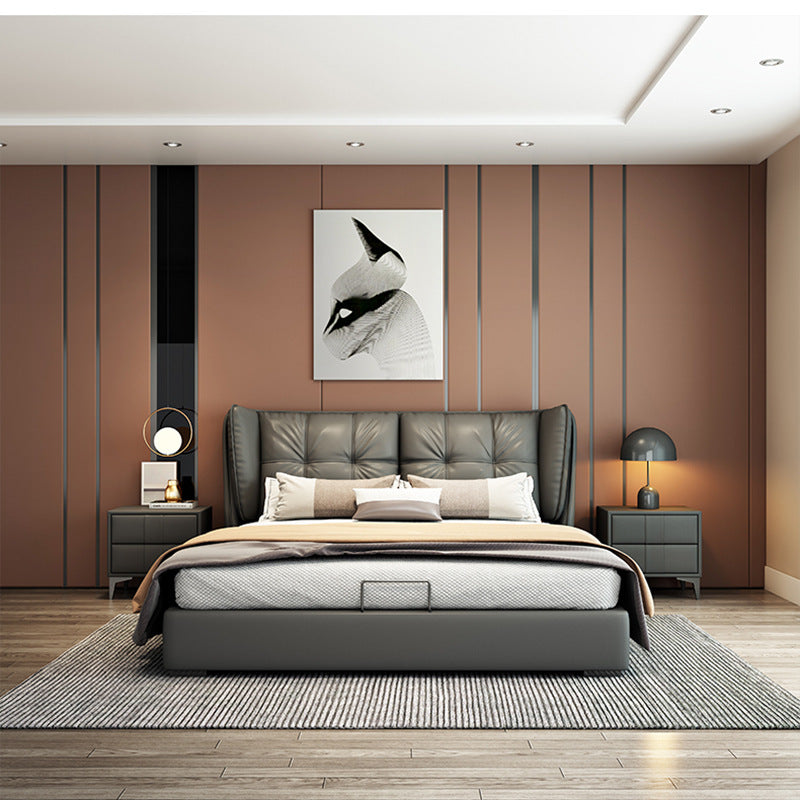 Faux Leather Bed JUXYJ10803