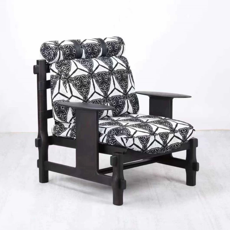Black & White Geometric Armchair