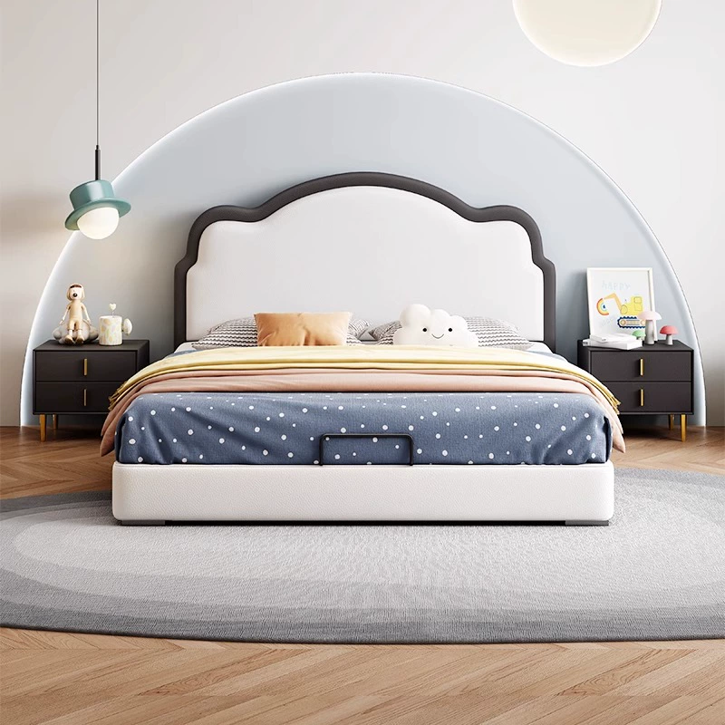 Faux Leather Kid's Bed JUXL116