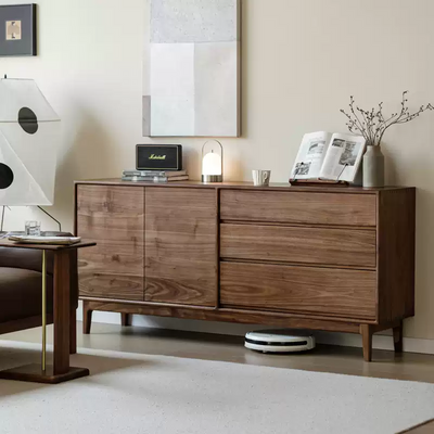 Retro-Inspired Wooden Sideboard