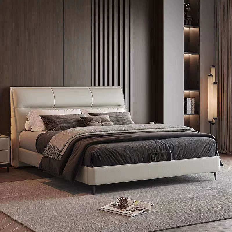 Top-Grain Leather Bed JUXL6