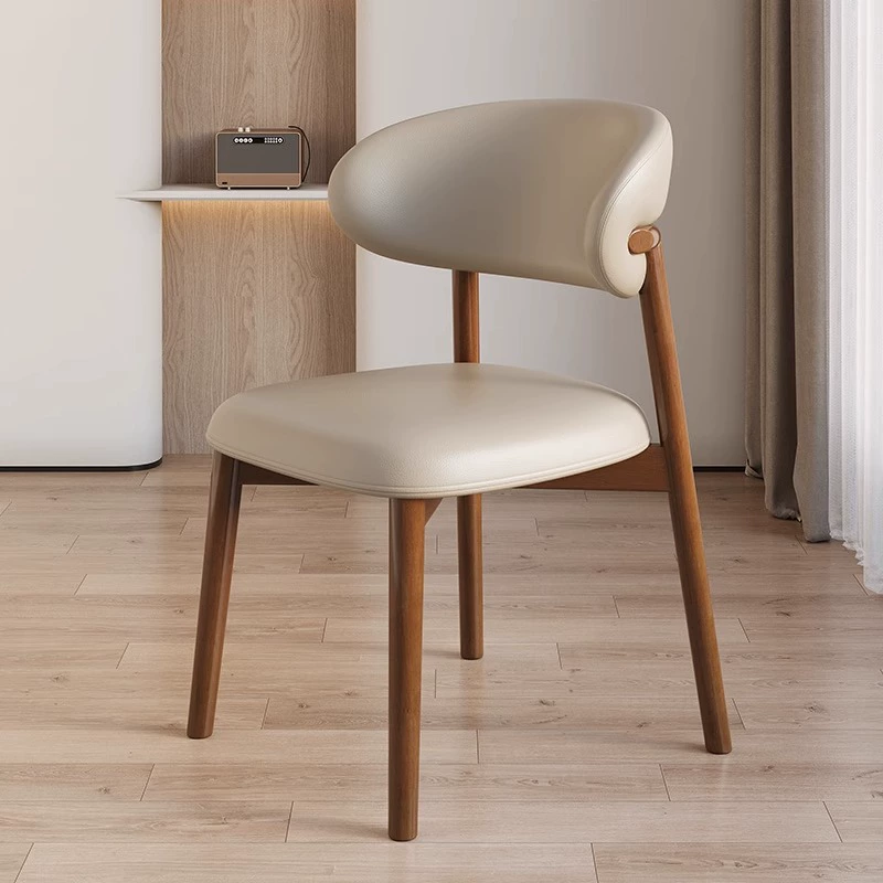 Open-Back Wood Dining Chair
