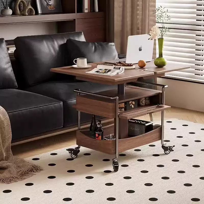 Walnut Flip-Top Side Table JUPYSM