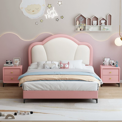 Pink Floating Kids Bed JUXL1066