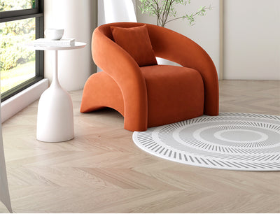 Living Room Single Sofas Leisure Chairs with Curved Balcony Sofa Set Living Room Furniture