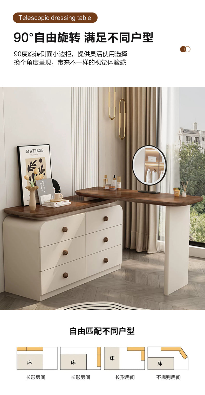 Multi-Layer Wood Dressing Table