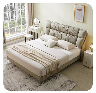Top-Grain Leather Bed JUXL108