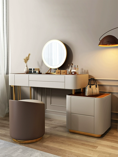 Glass-Top Vanity Table