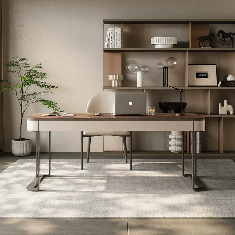 Modern Minimalist Luxury Solid Wood Desk