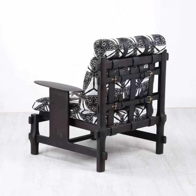 Black & White Geometric Armchair