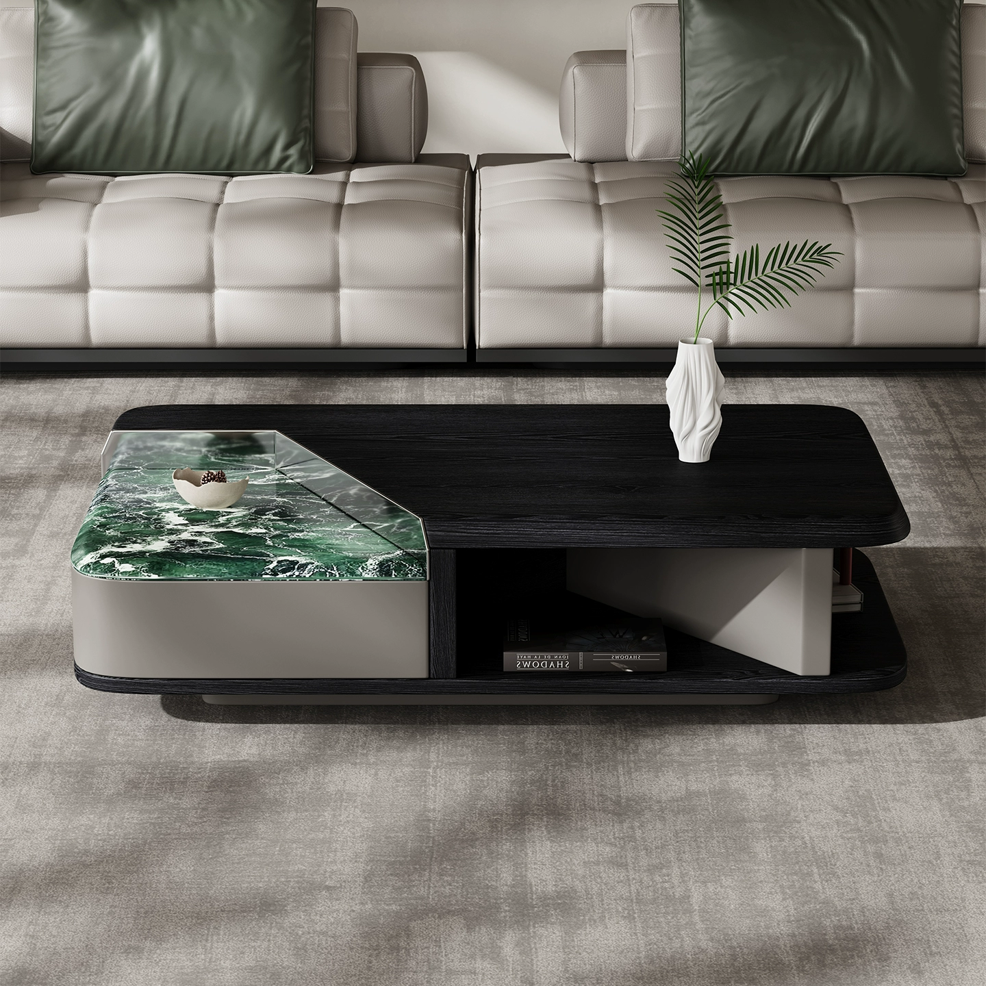 Prada Green Luxury Stone Coffee Table JUBY008
