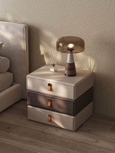 Stacked Floating Drawer Bedside Table